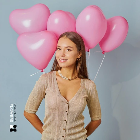 картинка Набор из 7 шаров Pink Hearts от магазина Одежда+