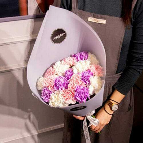 Букет из 15 "Диантус Лайт" Grey