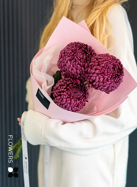 Букет из 3 "Бигуди Шираз" Pink
