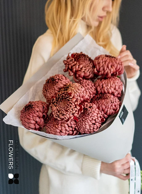 Букет из 11 "Бигуди Браун" Gray